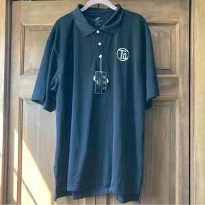 5/$15 NWT Ultra Club Cool & Dry Black SS Polo (EMBROIDERED) XL
